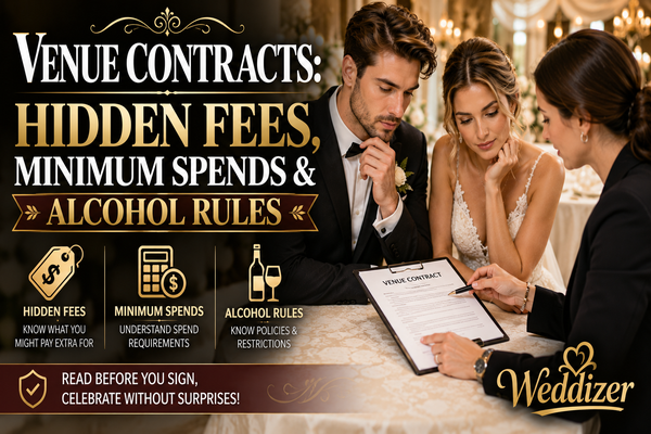 Venue Contracts: Hidden Fees, Minimum Spends & Alcohol Rules Every Couple Should Know