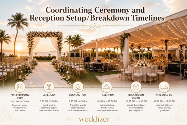 Coordinating Ceremony and Reception Setup & Breakdown Timelines: The Ultimate Wedding Planning Guide